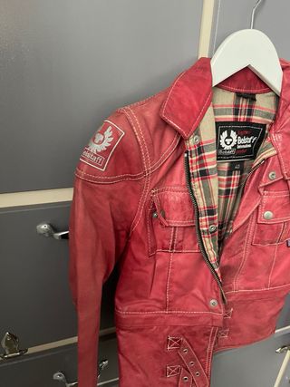 Cazadora piel belstaff mujer