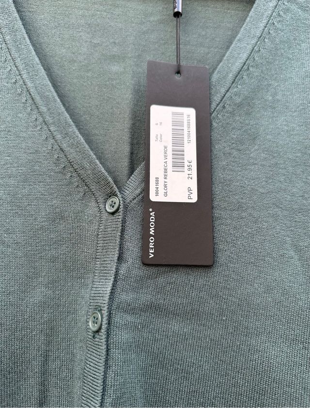 Cardigan o rebeca verde