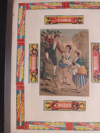 CUADRO DECOUPAGE FINALES SIGLO XIX