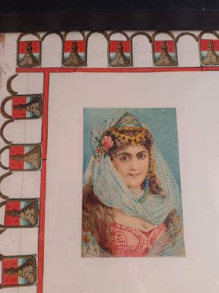 CUADRO DECOUPAGE FINALES SIGLO XIX