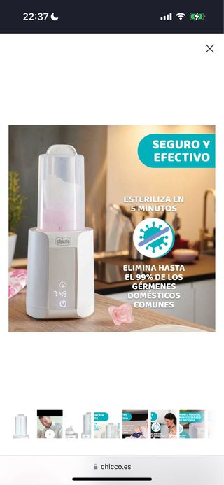 Calienta biberones y esterilizador Chicco