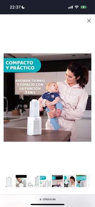 Calienta biberones y esterilizador Chicco