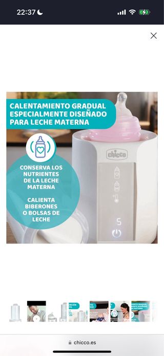 Calienta biberones y esterilizador Chicco
