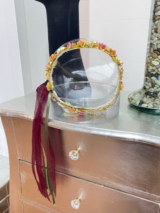 Diadema~Tiara~Ninfa artesanal de Floritur (Nueva)