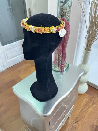 Diadema~Tiara~Ninfa artesanal de Floritur (Nueva)