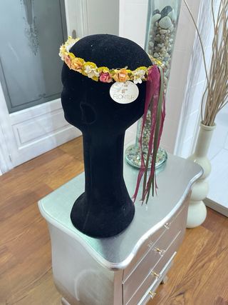 Diadema~Tiara~Ninfa artesanal de Floritur (Nueva)