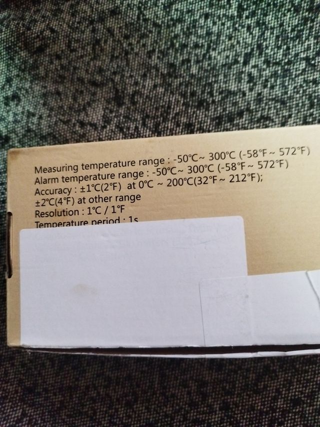 Termómetro barbacoa