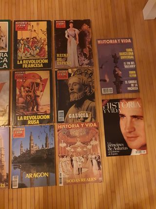 Lote de 8 revistas de historia y vida