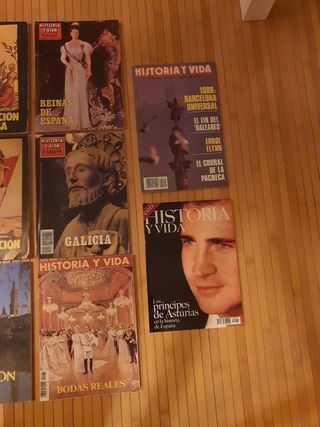 Lote de 8 revistas de historia y vida