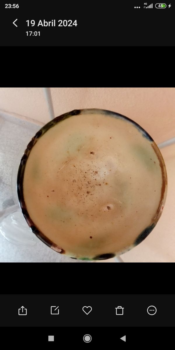 Dos Antiguos cuenco-tazon de cerámica Popular.