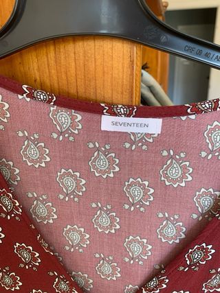 Vestido corto estampado