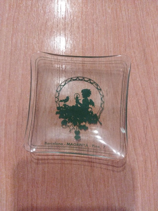 Cenicero vidrio vintage