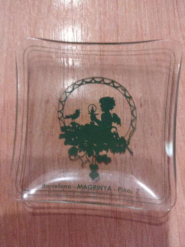 Cenicero vidrio vintage