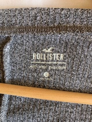 Sueter gris manga larga