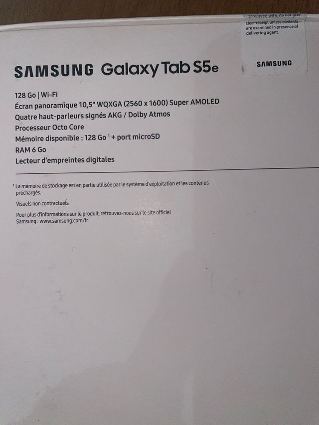 Tablet Samsung Galaxy Tab S5e