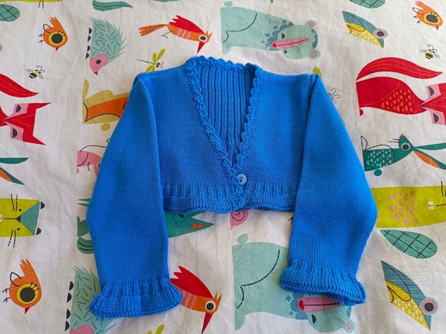 chaqueta niña azul 6-9 meses