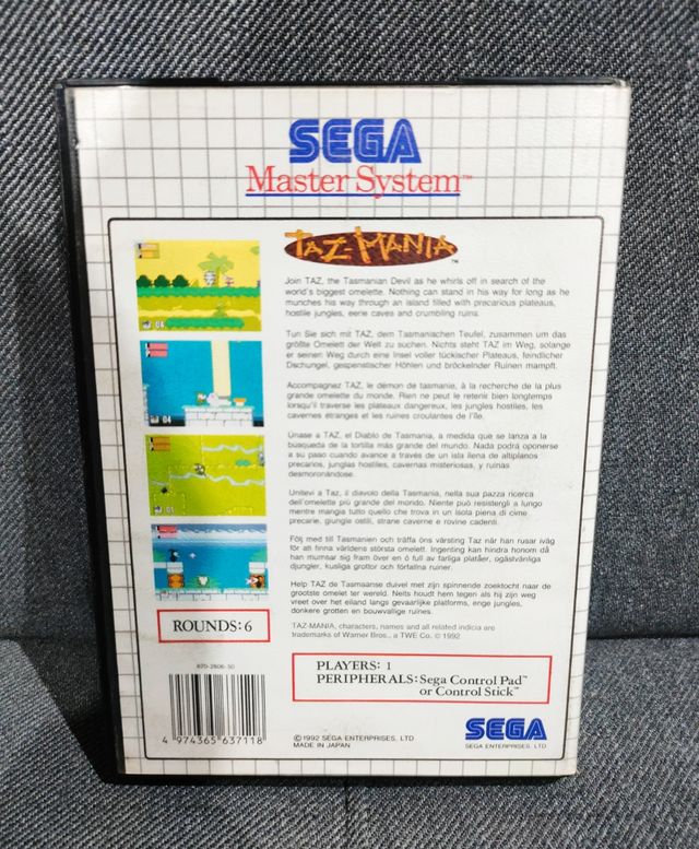 Taz mania Master System