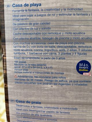 Casa playa lidl juguete