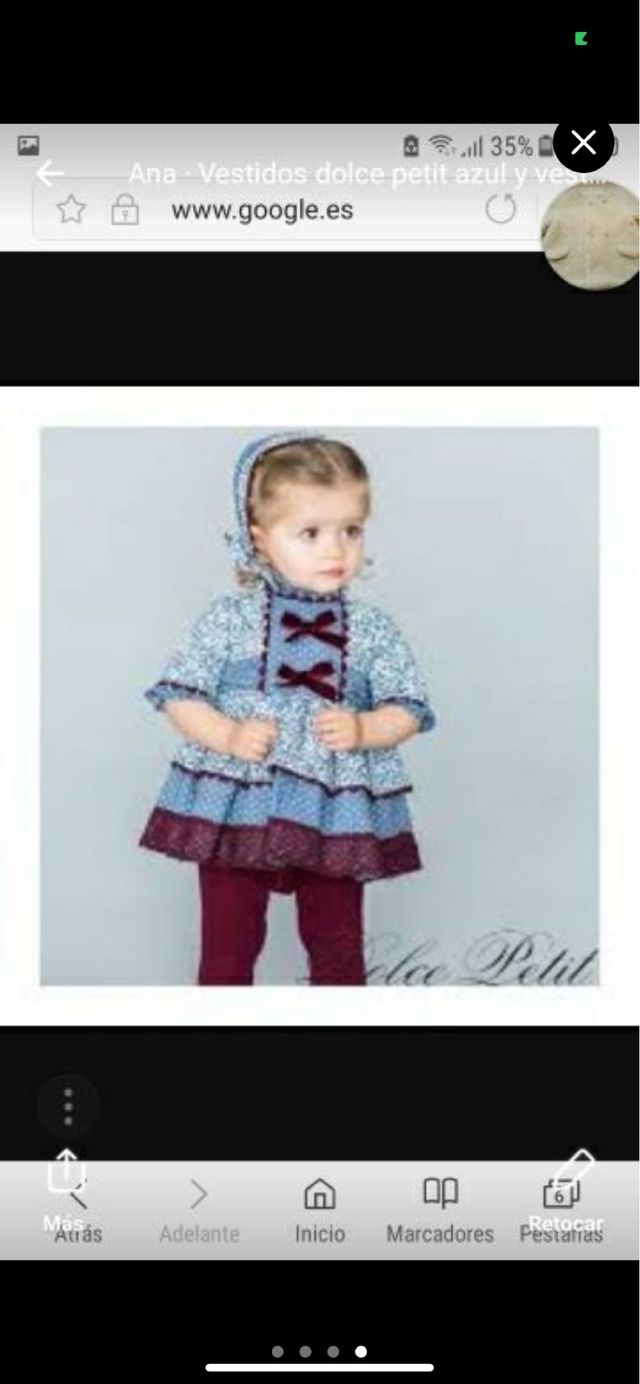 Vestido dolce petit + marta y paula