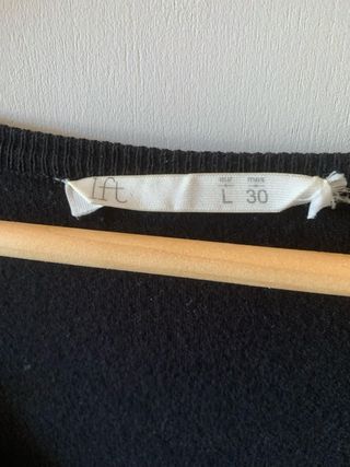 Chaqueta de punto negra