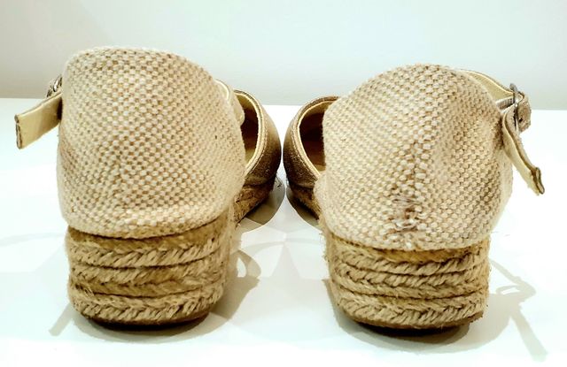 ALPARGATA ESPARTO DORADAS NIÑA