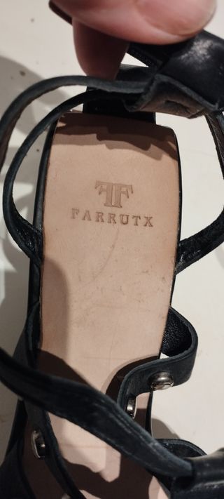 Sandalias cuña Farrutx piel talla 40
