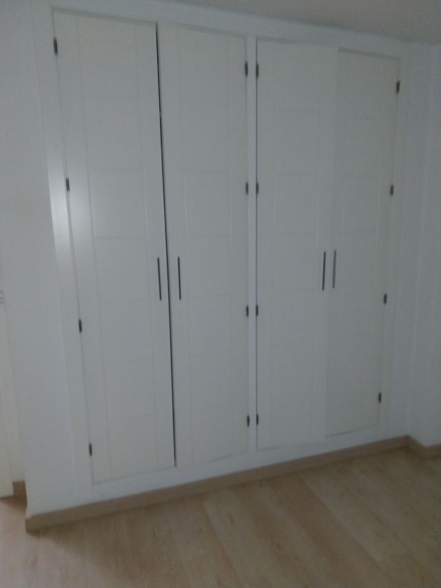 Lote 8 puertas macizas blancas armario