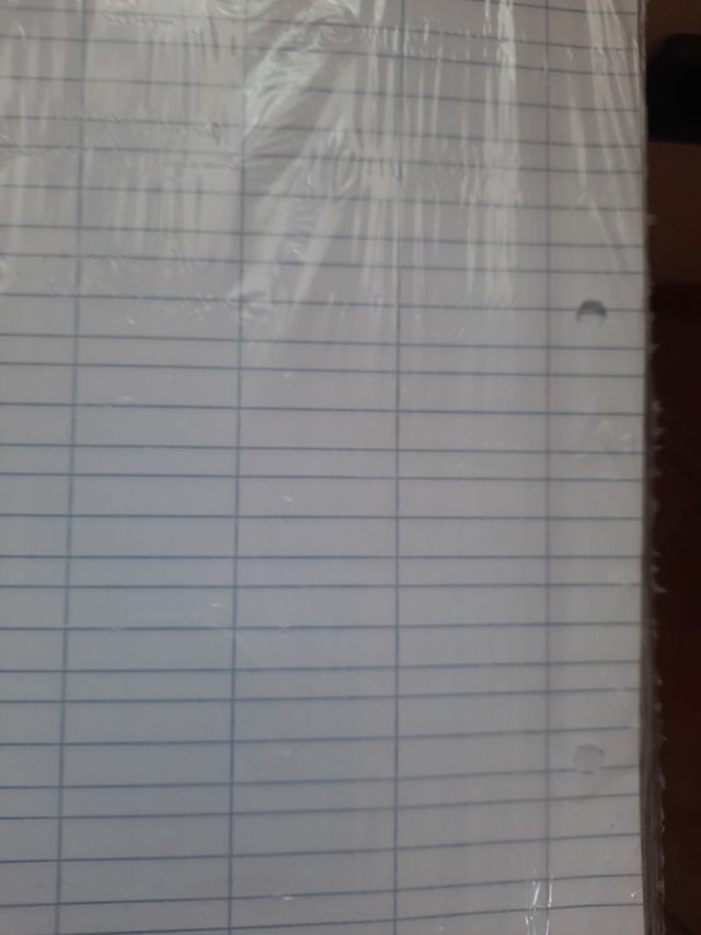 3 Ricambi carta A4 anelli scuola primaria