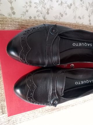 Zapato bailarina con tacón 37