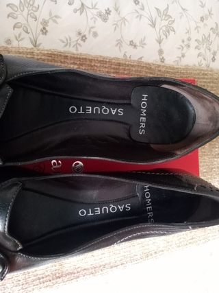 Zapato bailarina con tacón 37