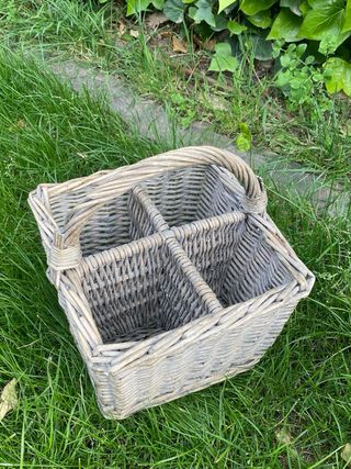 Cesta botellero mimbre 