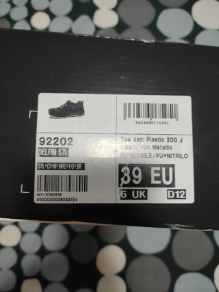 Zapato de seguridad goretex delfín S7L