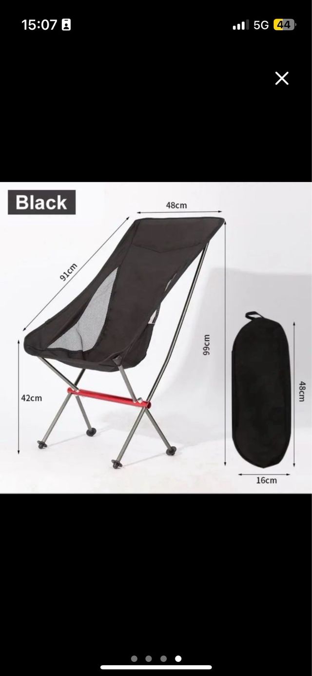 Silla plegable ultraligera camping camper acampada