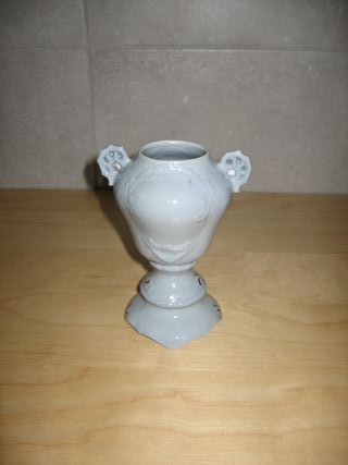 VASO CAPODIMONTE AZZURRO CARTA DA ZUCCHERO FIORI