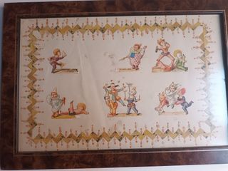 CUADRO DECOUPAGE FINALES SIGLO XIX