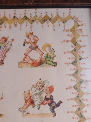 CUADRO DECOUPAGE FINALES SIGLO XIX