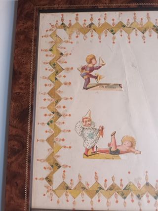 CUADRO DECOUPAGE FINALES SIGLO XIX