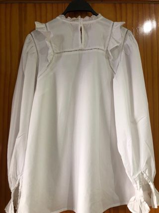 Blusa blanca ibicenca