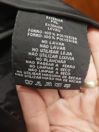 Chaqueton piel Ivonne comprada en el corte inglés