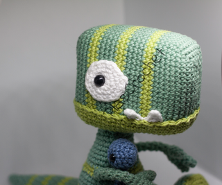 Dinosaurio tyrannosaurus rex amigurumi