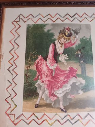 CUADRO DECOUPAGE FINALES SIGLO XIX