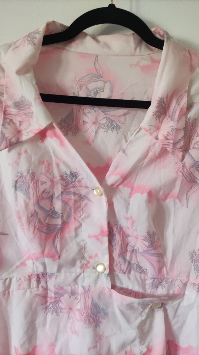 Camisón/ bata vintage estampado floral