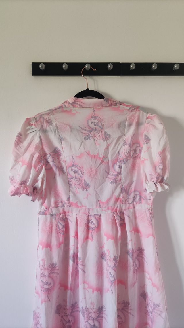 Camisón/ bata vintage estampado floral