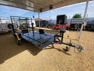 Remolque batea un eje, plataforma