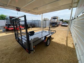 Remolque batea un eje, plataforma