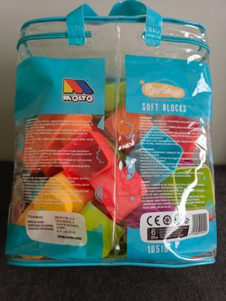 Bloques construcción silicona juguete bebé