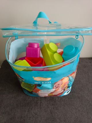 Bloques construcción silicona juguete bebé