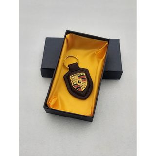 LLAVERO PORSCHE CUERO COLOR MARR'ON