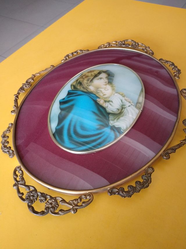 Quadro antico Madonna con bambino