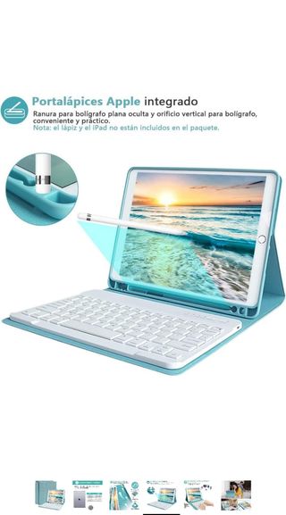 Funda con teclado inalámbrico para iPad 